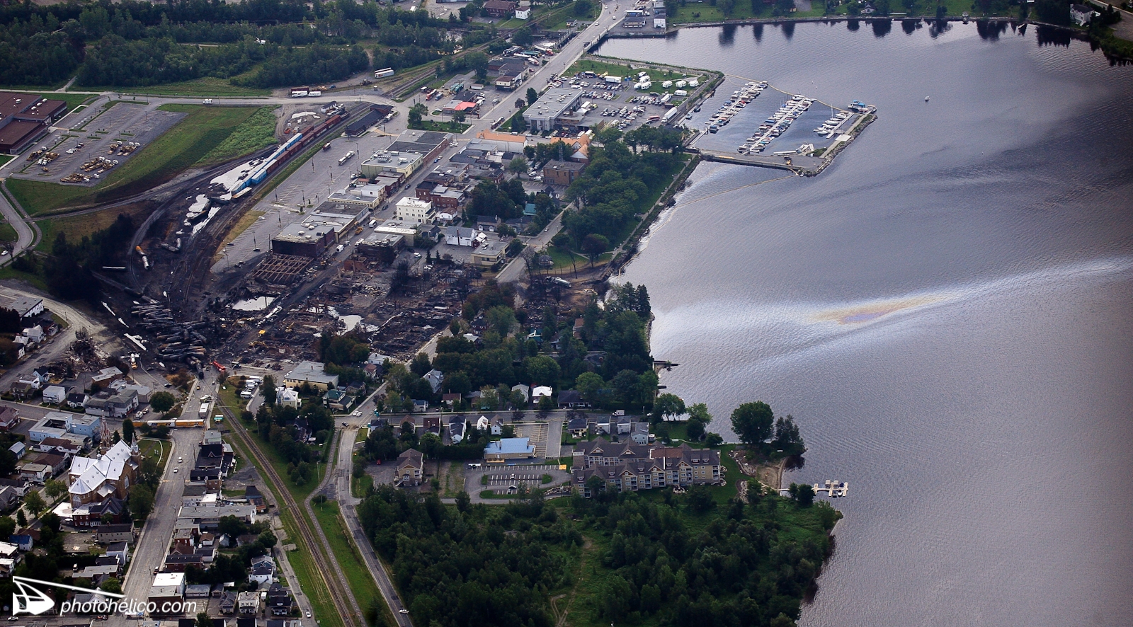 Tragédie ferroviaire de LacMégantic Photo Hélico inc.